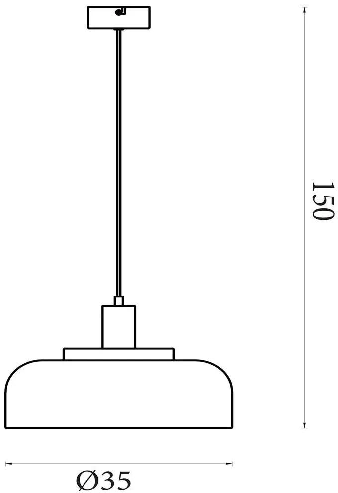 Lustra suspendata stil industrial Scotland negru