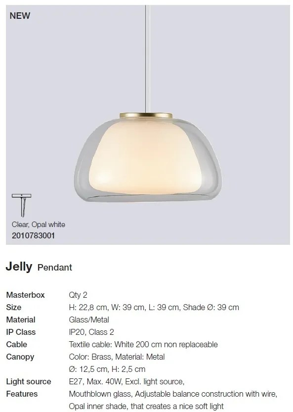 Lustra suspendata design modern Jelly 2010783001 NL