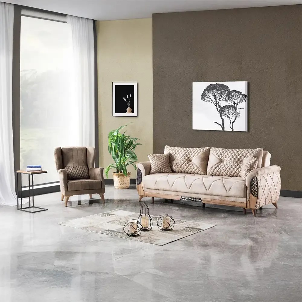 Set canapea cu un fotoliu Peru Homs