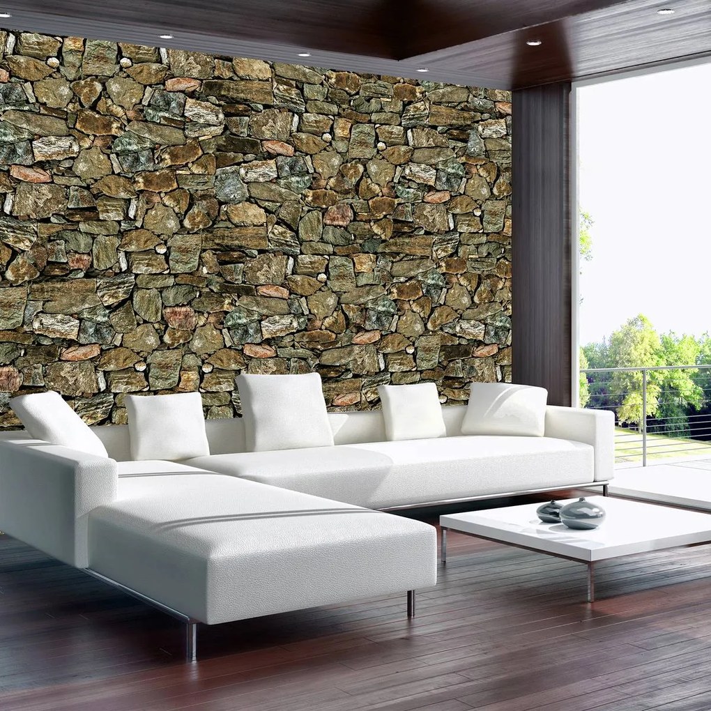 Fototapet - Stone Wall Rock (254x184 cm)