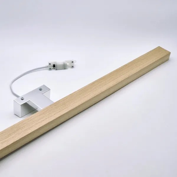 Aplică LED pentru oglindă Brilagi WOODY MIRROR LED/15W/230V IP44 stejar/crom