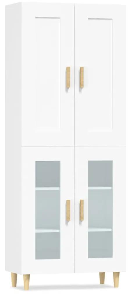 3114972 vidaXL Dulap înalt, alb, 69,5x34x180 cm, lemn compozit