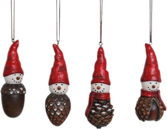 Set 4 decorațiuni suspendate Côté Table Pine Cone Souboi