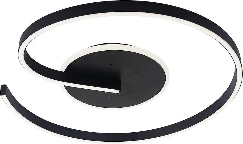 Plafonieră LED LORENZO, 22 W, 230 V, Ø 50 cm, neagră