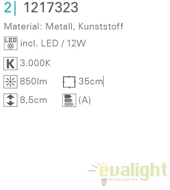 Plafoniera LED cu detector de fum Neapel 1217323 NV
