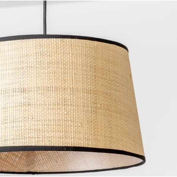 Lustră LED pe cablu CERIA 1xE27/40W/230V, diametru 35 cm, bej - Brilagi