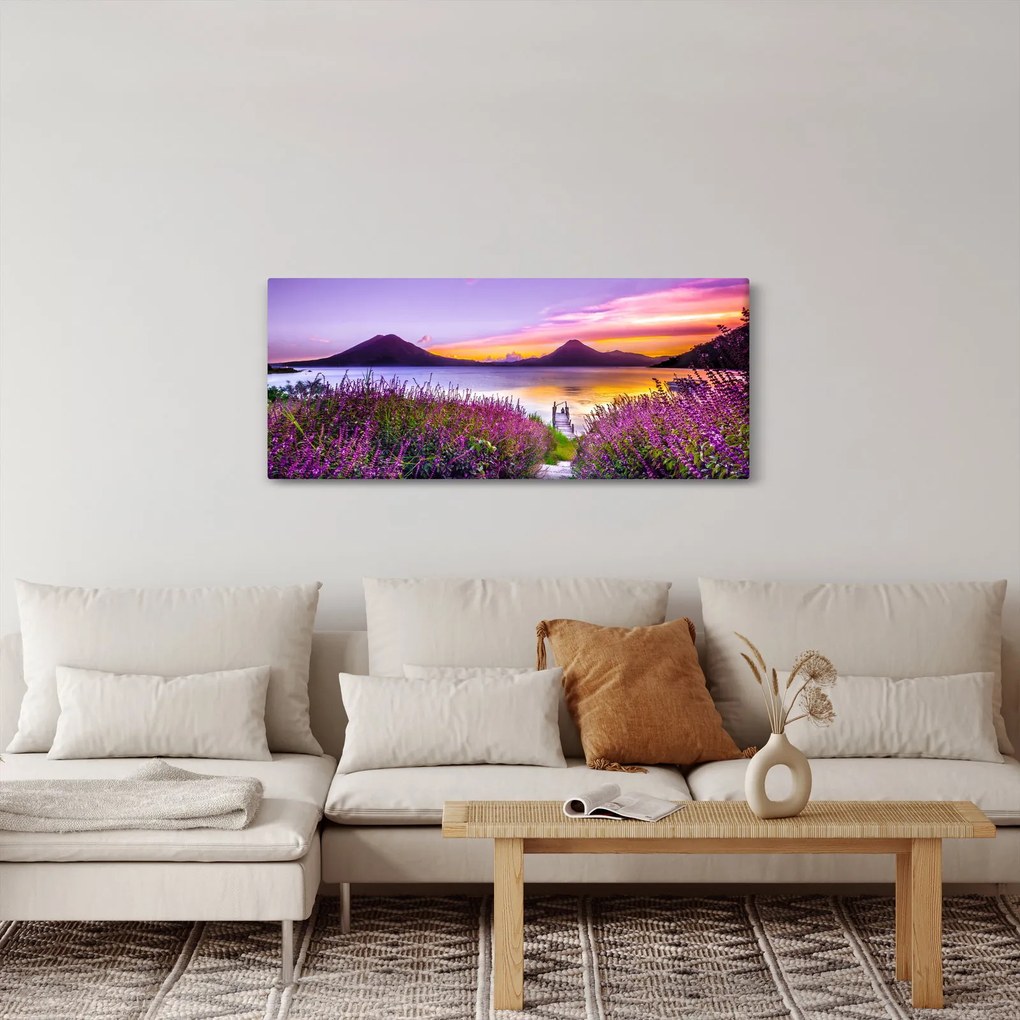 Tablou cu lac (120x50 cm)