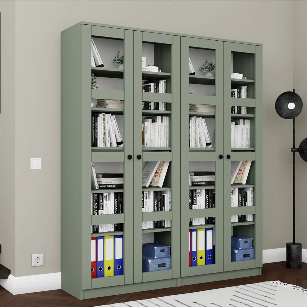 Vitrină Luckiny V (verde). 1127604