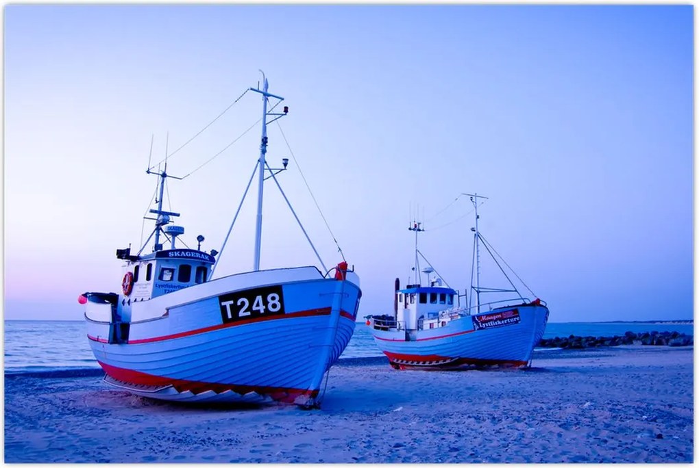 Tablou - Debarcarea în amurg (90x60 cm)