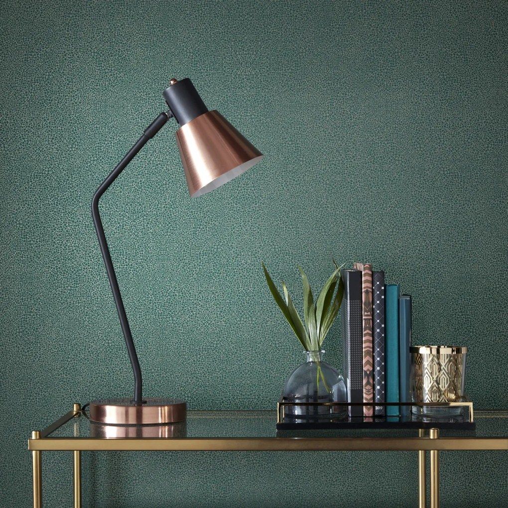 Tapet Emile, Emerald Green Luxury Crackle, 1838 Wallcoverings, 5.3mp / rola