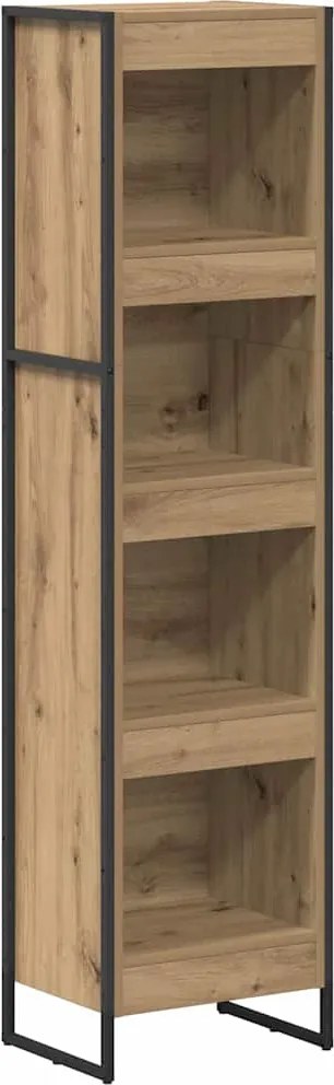 vidaXL Dulap pentru cărți Stejar artizanal 80 x 30 x 155 cm