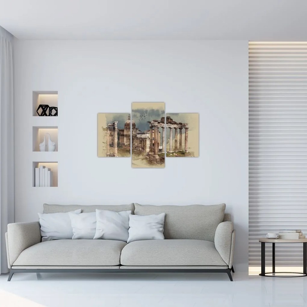 Tablou - Forumul Roman, Roma, Italia (90x60 cm)