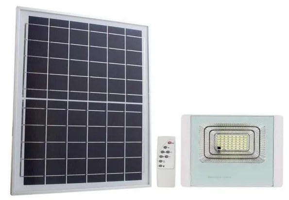 Proiector LED solar de exterior LED/12W/3,2V IP65 6400K + telecomandă