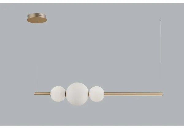 Lustră LED pe cablu dimabilă SANDRA LED/48W/230V aurie Azzardo AZ4427