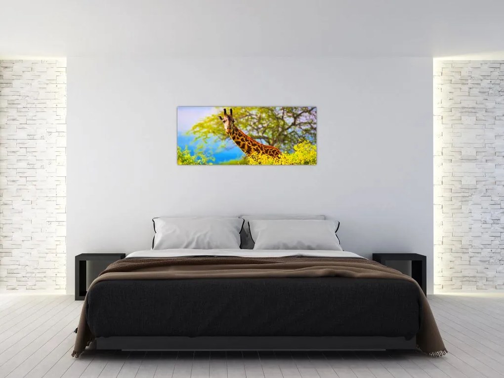 Tablou - Girafa în Africa (120x50 cm)
