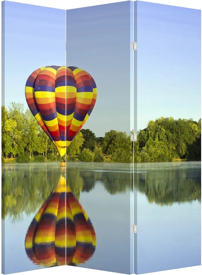 Paravan - Balon - aer cald pe un lac (126x170 cm)