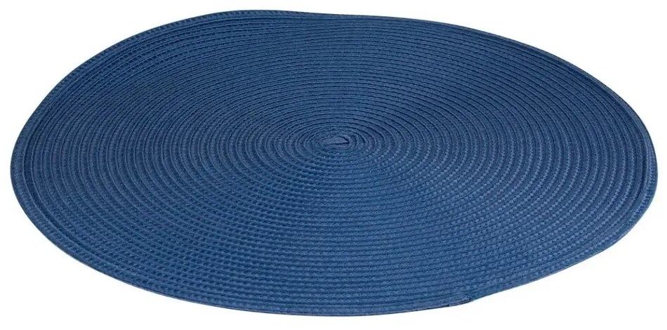 Suport farfurii Altom Straw albastru închis,diametru 38 cm, set de 4 buc.