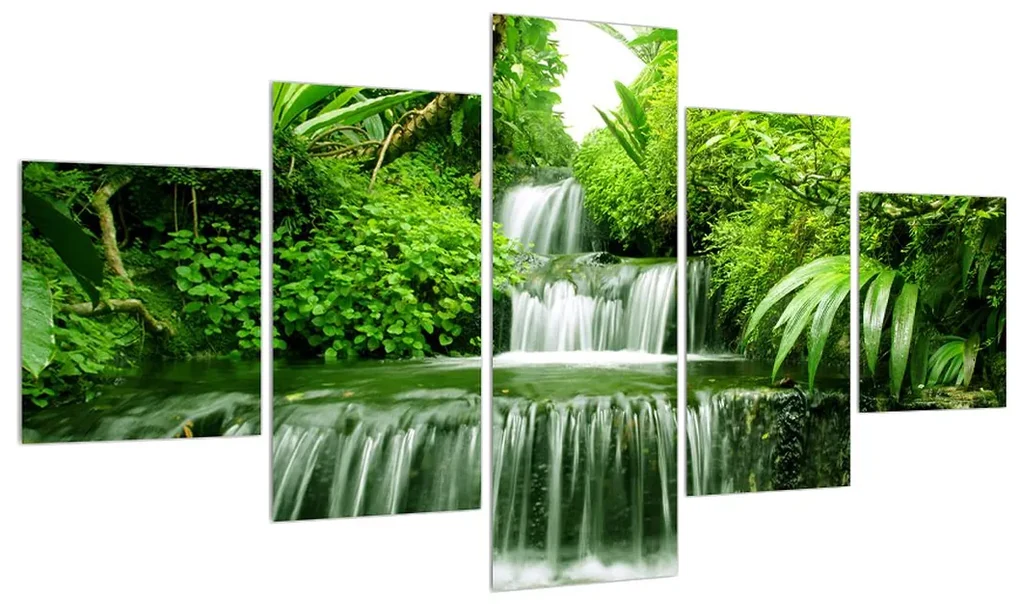 Tablou cu cascade din Indonesia (125x70 cm), în 40 de alte dimensiuni noi