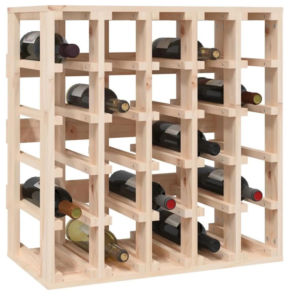 Suport de vinuri, 58,5x33x60,5 cm, lemn masiv de pin Maro, 1, 25