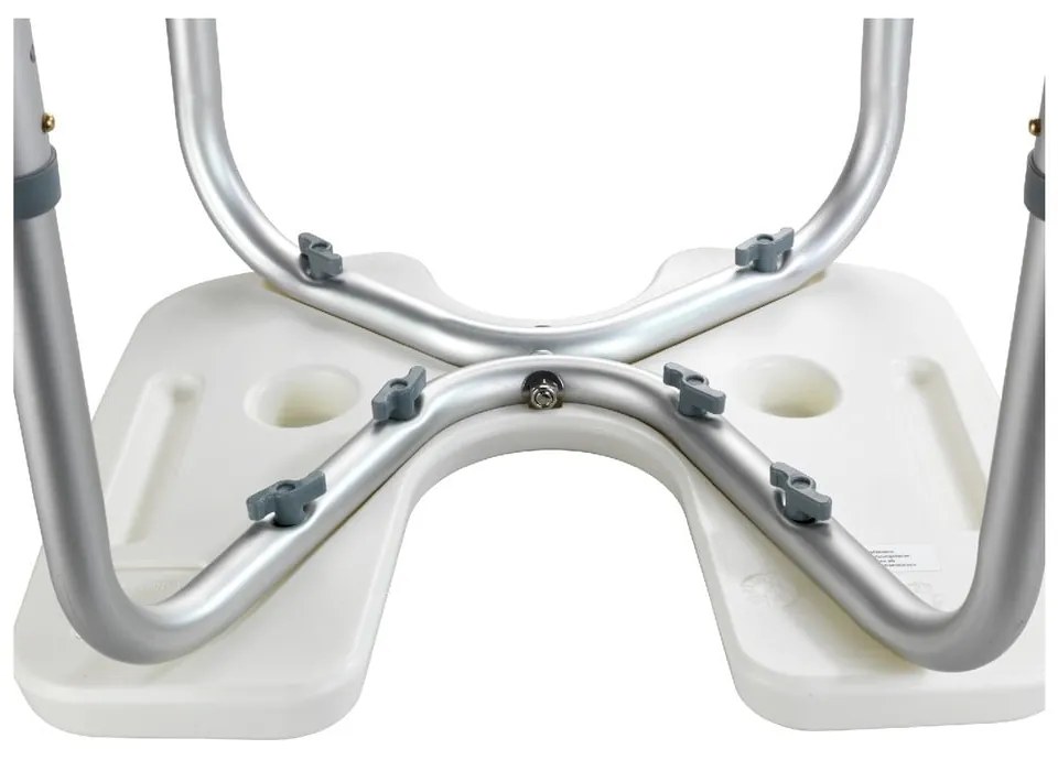 Scaun pentru duș Wenko Hygienic Stool White, 53 x 46 cm