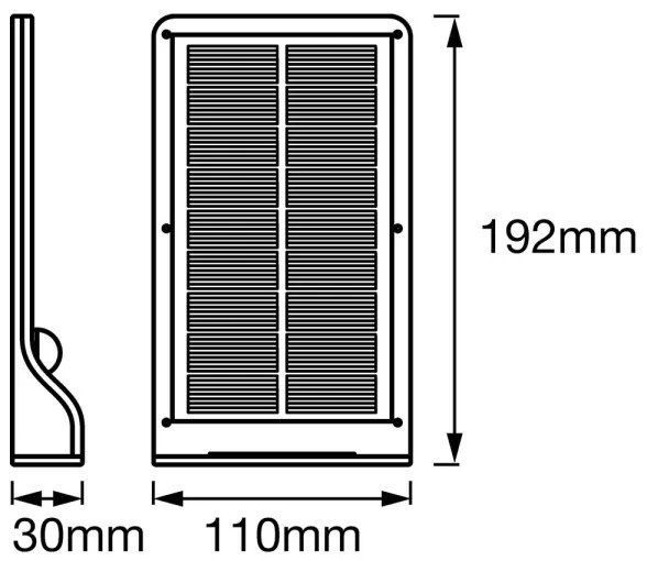 Osram - Aplica solară de perete cu senzor DOORLED LED/3W/3,3V IP44