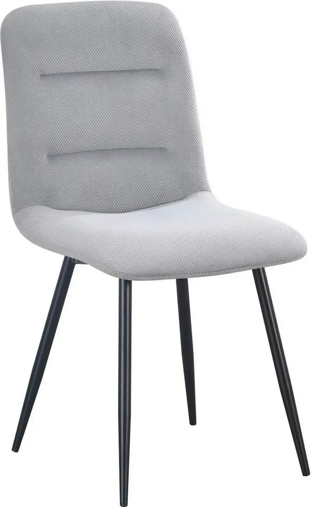 Scaun BOS, gri/negru, stofa/metal, 61x51x84 cm