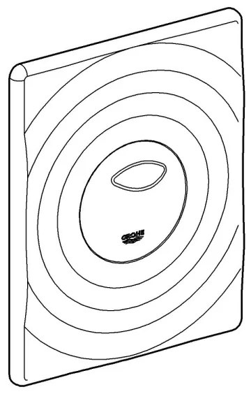 GROHE 42302SH0 - Plăcuță de comandă SURF 156 × 197 mm, albă