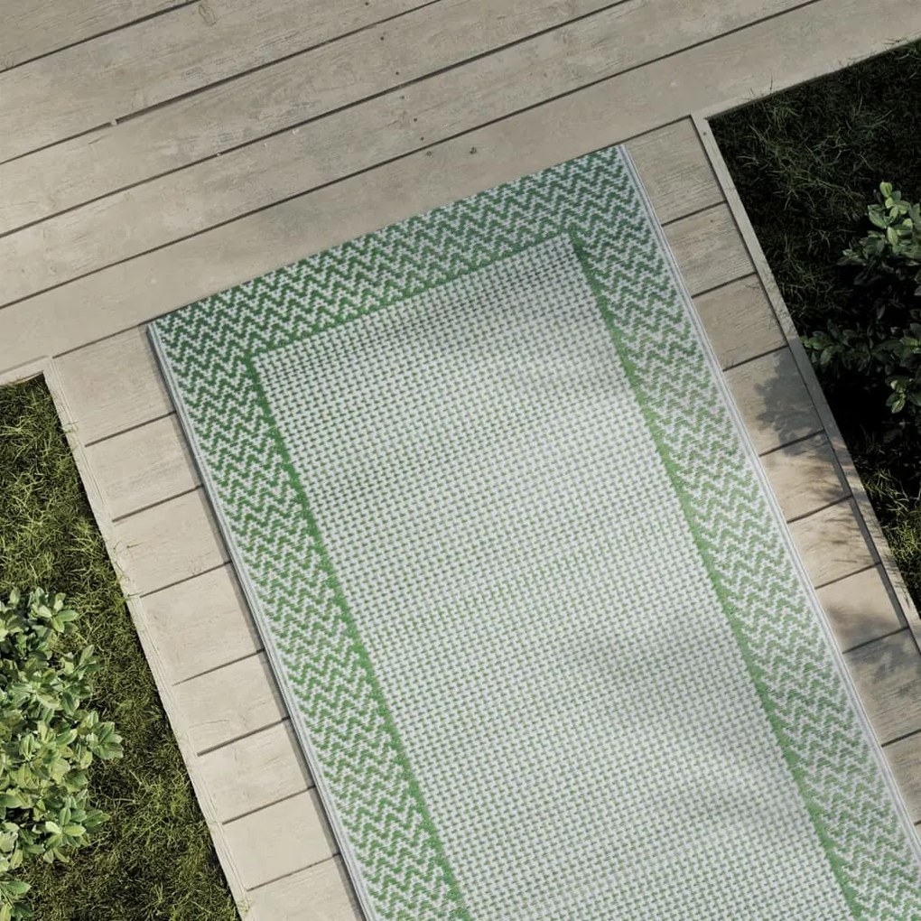 vidaXL Covor de exterior, ARAKIL verde, 80x250 cm, PP