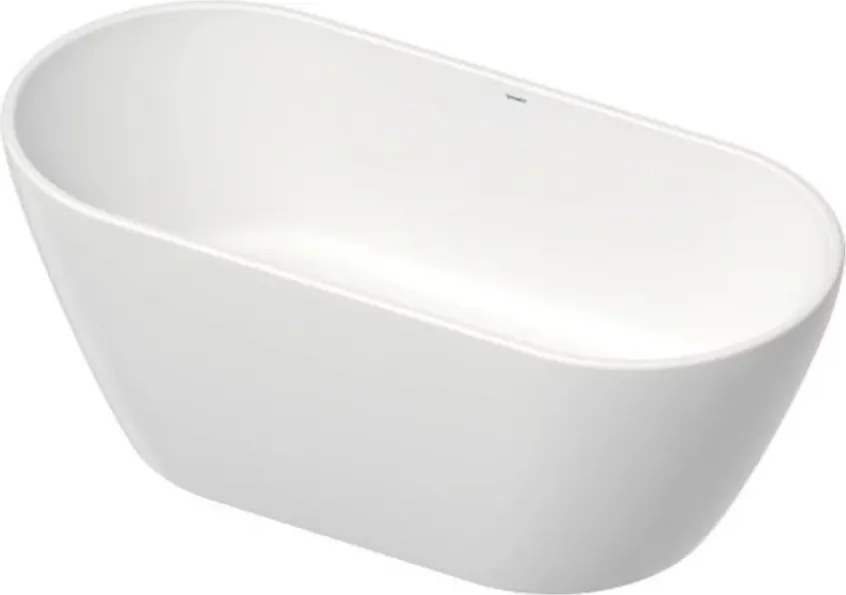 Cada freestanding din compozit Duravit D-Neo DuraSolid 160x75 cm alb