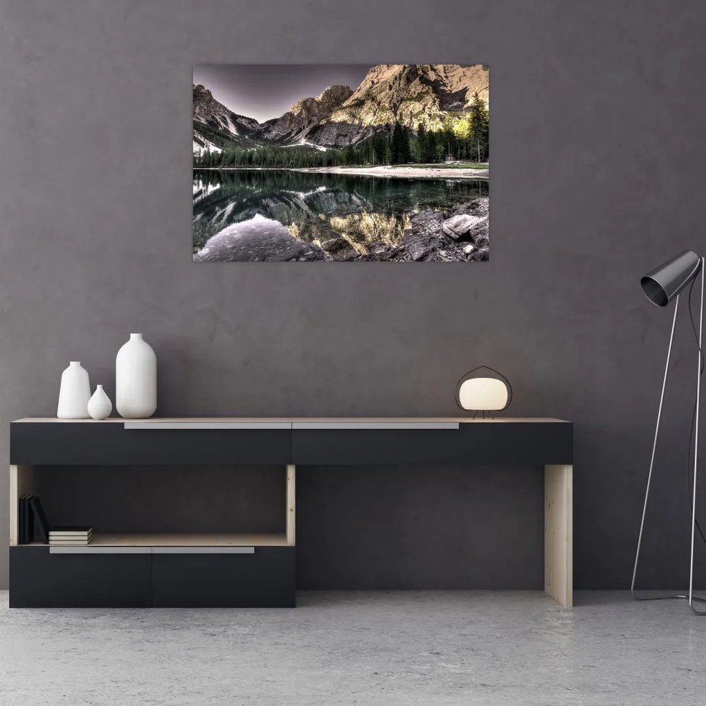Tablou cu lac montan (90x60 cm)