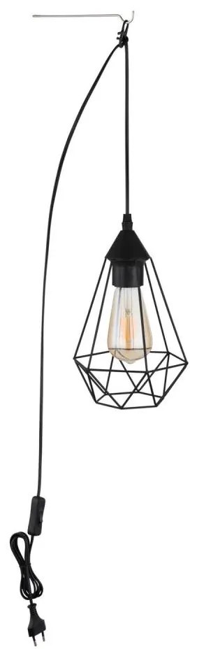 Lustră pentru priză Globo 15745 ZACHARY 1xE27/60W/230V