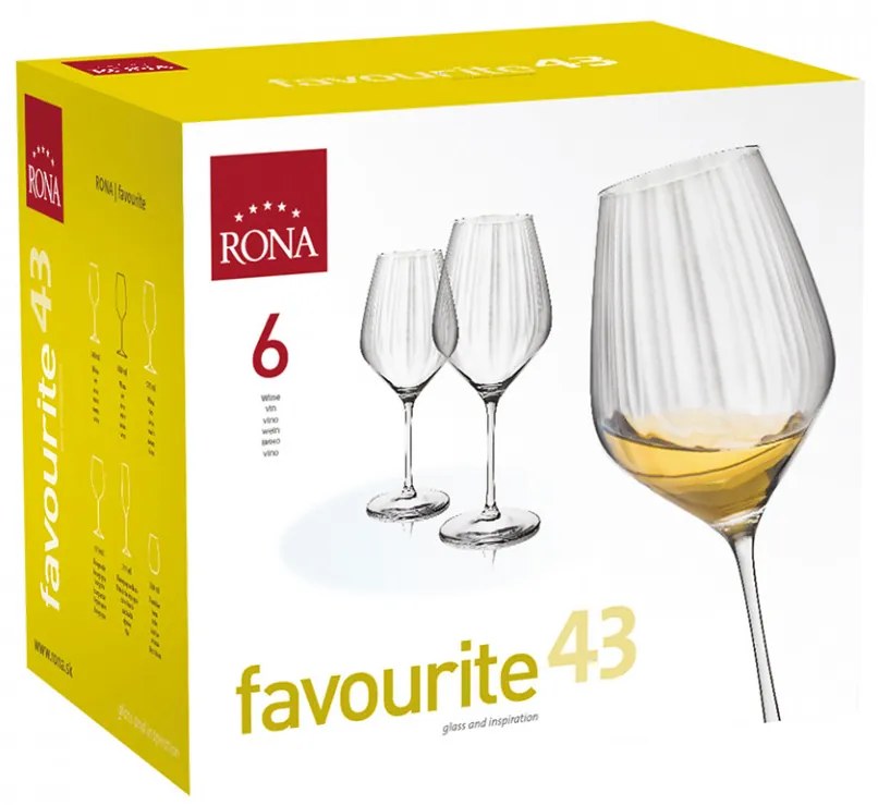 Set pahare de vin Rona Favorite 7361 360ml, 6 buc 1005286
