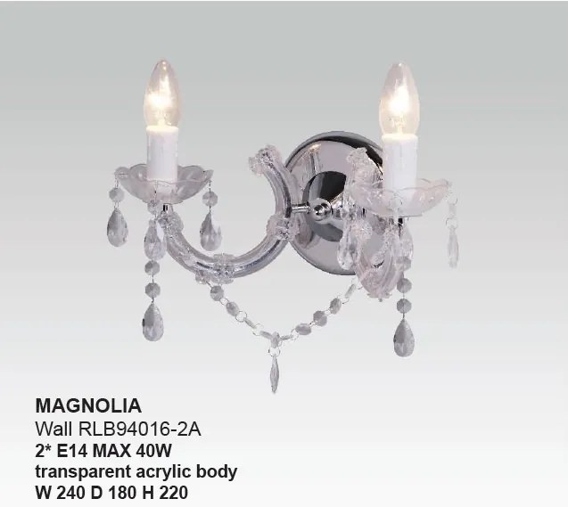 Aplica cu 2 brate MAGNOLIA RLB94016-2A ZL