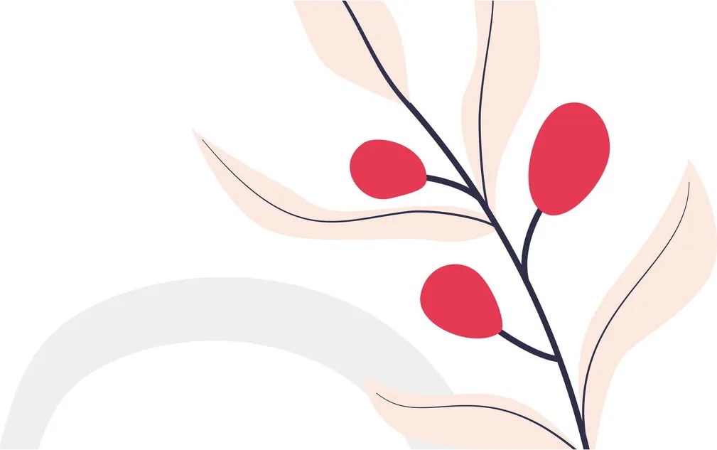 Tablou - Abstracție florală roz N⁰3 (120x50 cm)