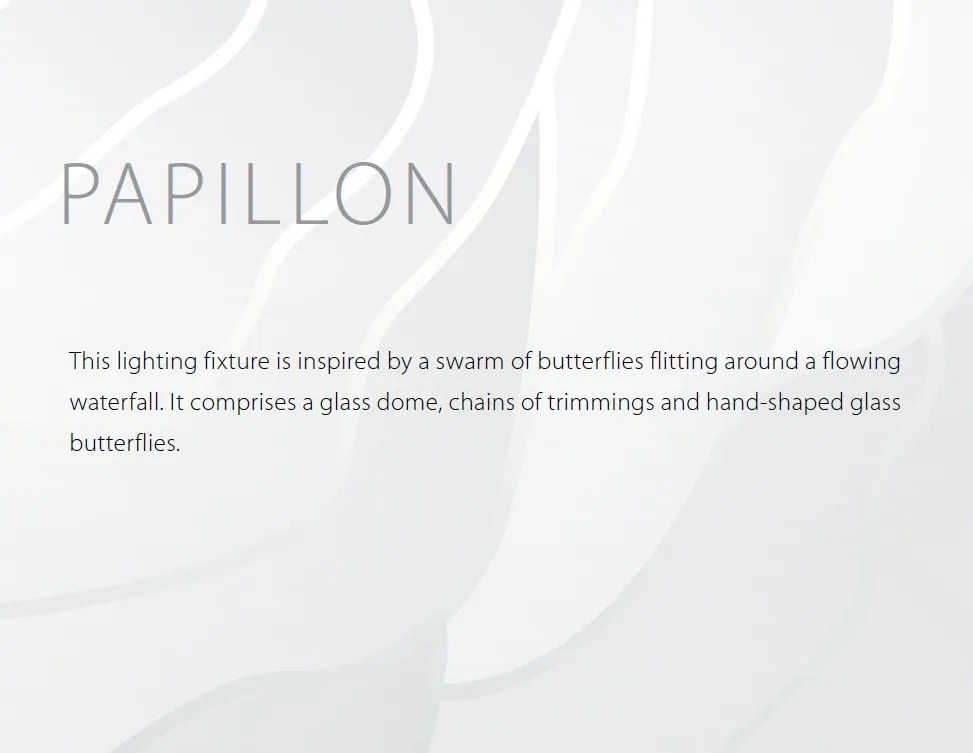 Aplica moderna Vision decorata cu fluturi si Cristal Bohemia Exclusive PAPILLON – WL