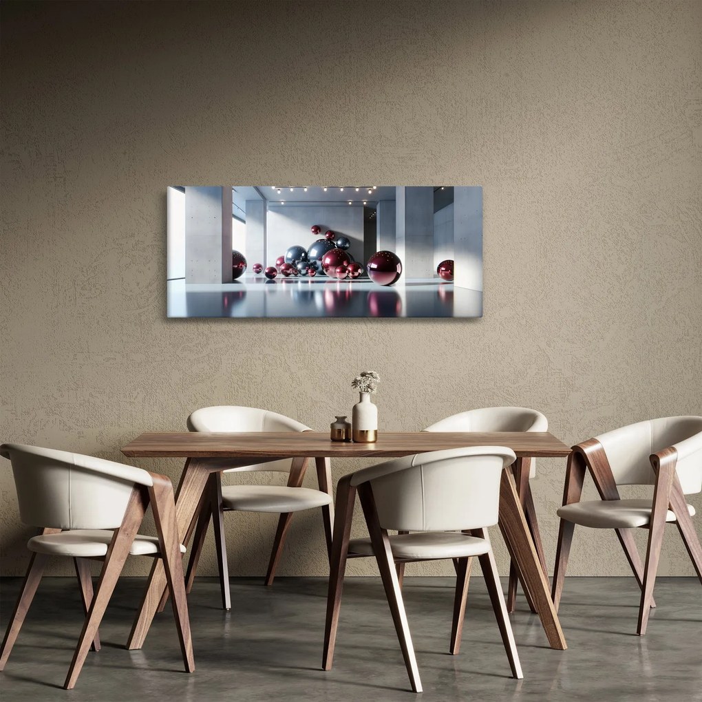 Tablou - Spațiu 3D cu bile II. (120x50 cm)