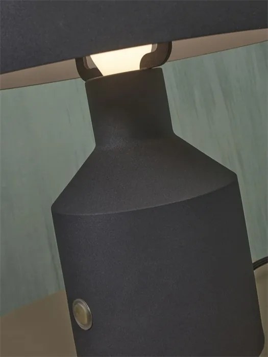 Veioza, Lampa de masa din metal Porto negru