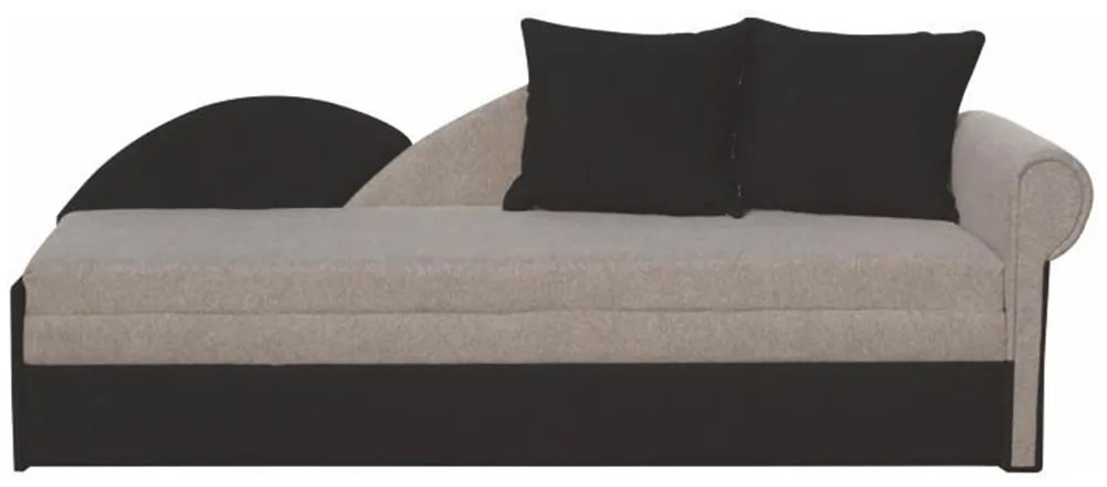 Coltar extensibil, gri/negru, model dreapta, DIANE