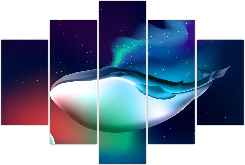 Tablou - Balena spațială (150x105 cm)