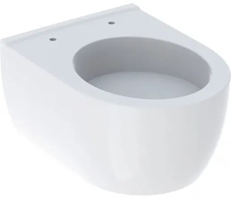 Set vas wc suspendat, forma ovala, proiectie mica, cu capac soft close, alb, Geberit iCon XS