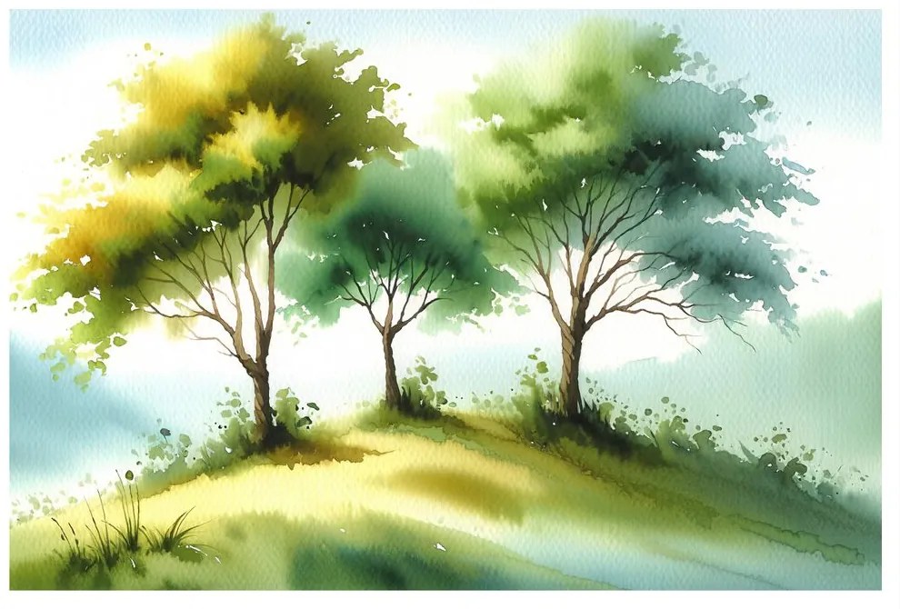 Tablou arborele vieții pe pajiște