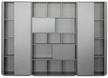 Dulap birou 2.8m, culoare gri, PAL, YD300S28