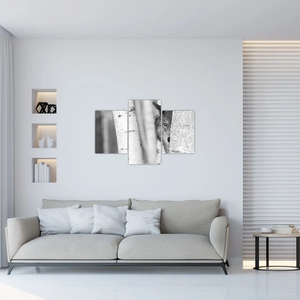 Tablou - Lupul din pădure (90x60 cm)