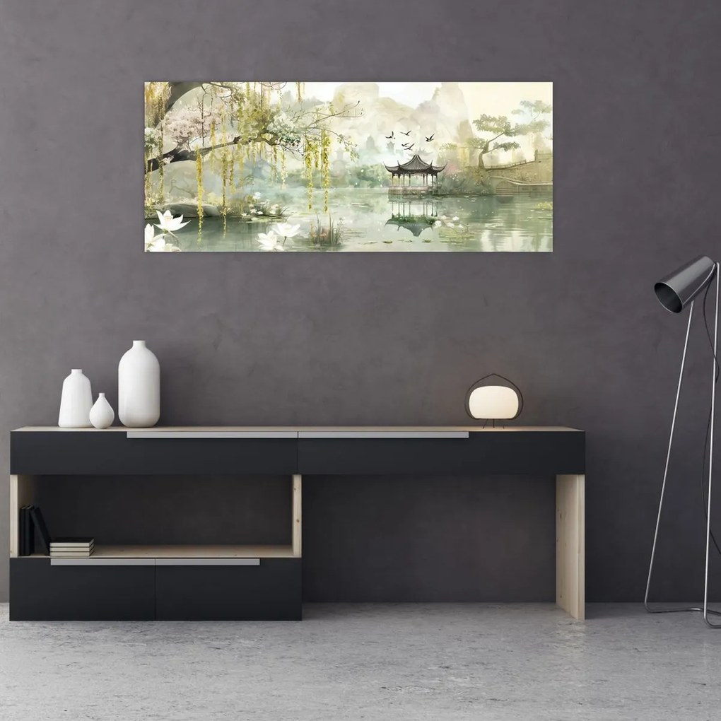 Tablou - Lac Chinezesc (120x50 cm)