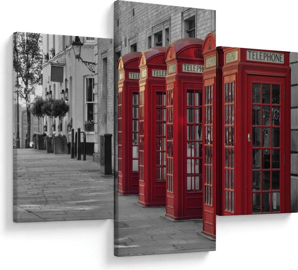 Tablou - Cutii telefonice din Londra (90x60 cm)