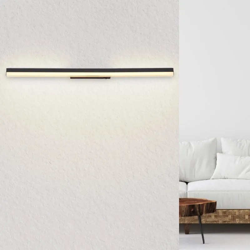 Aplica LED de perete moderna SALLO negru