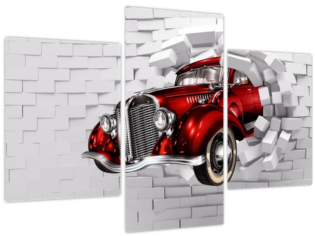 Tablou - Mașină roșie (90x60 cm)