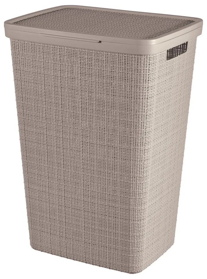 Coș de rufe taupe din plastic 58 l Jute – Curver