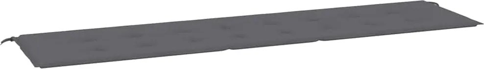 vidaXL Pernă de bancă de grădină antracit 200x50x4 cm textil oxford