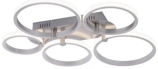 Leuchten Direkt - Lustră LED aplicată JOHANNA 2xLED/11,5W/230V+2xLED/9W+LED/7W